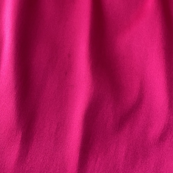 Pink and Black Satin Formal Prom Dress - Picture 4 of 7